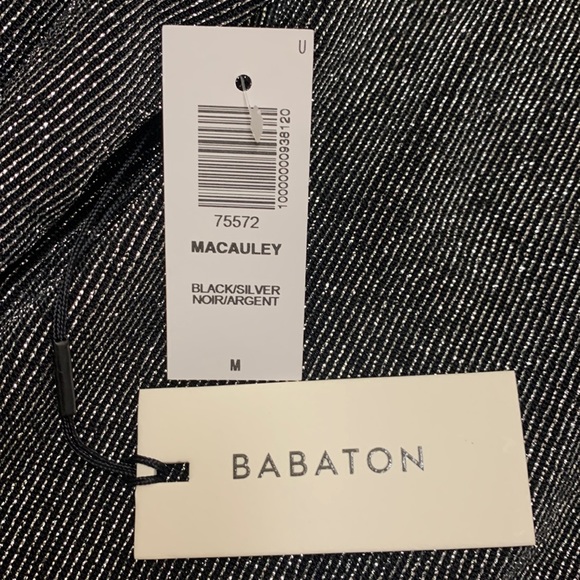 NEW With Tags Aritzia BABATON MACAULEY Blazer In Black/ Silver Style 75572 SZ M - Picture 11 of 17